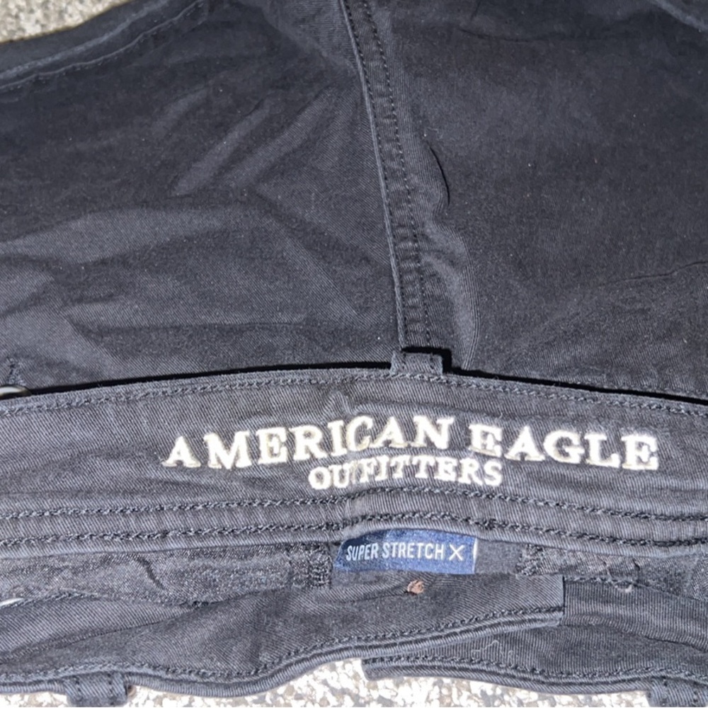 Black Khaki Shorts & Blue Denim Shorts
